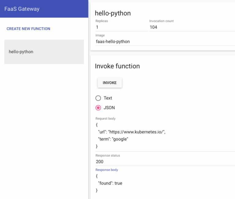 Overview of self-hosted serverless frameworks for Kubernetes: OpenFaaS ...